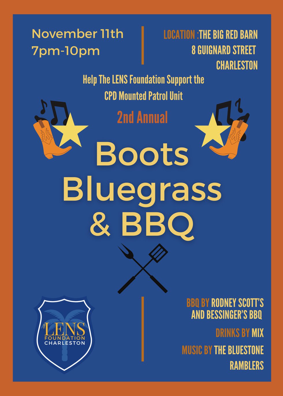 Boots Bluegrass BBq Flyer - 1